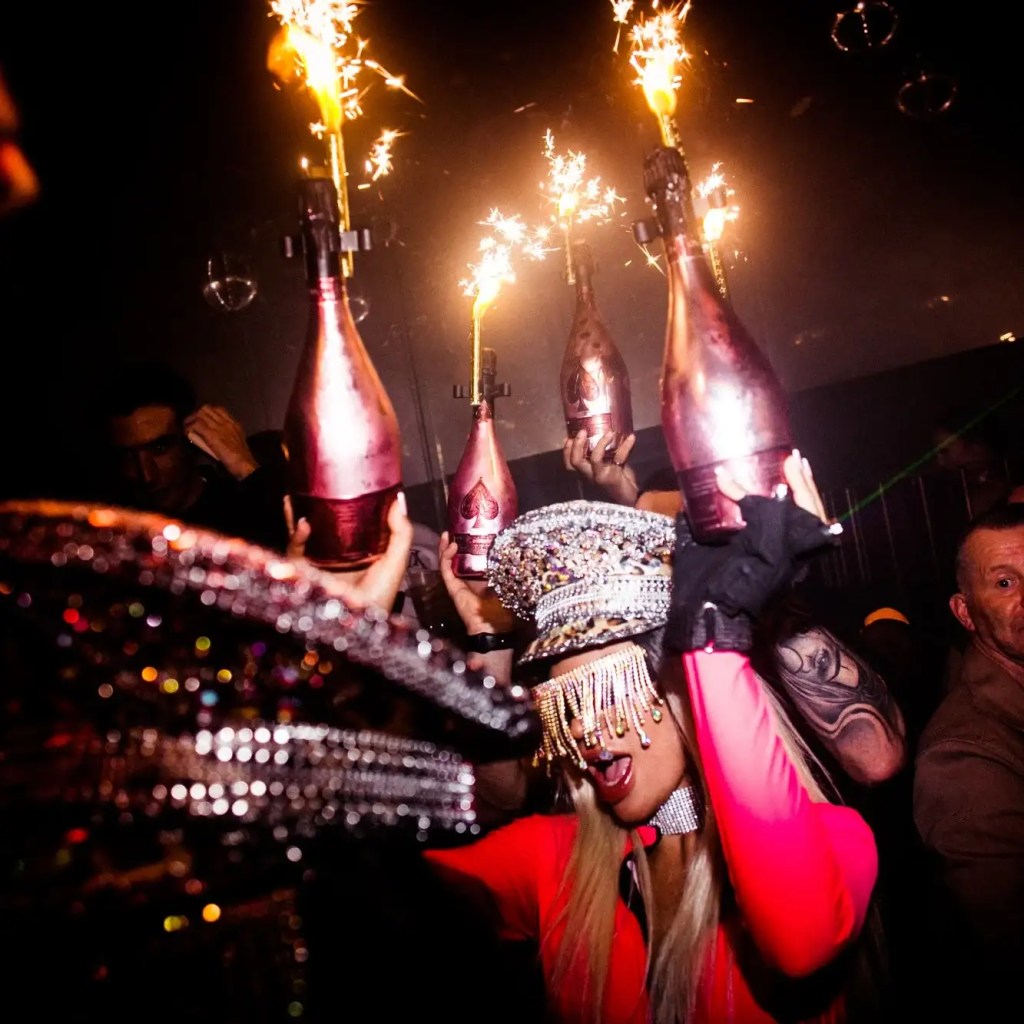 Clubs in London table bookings and bottle service.